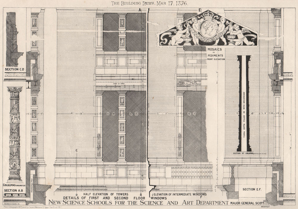 Science School for the Science & Art Department, South Ken; Maj-Gen Scott 1876